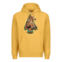 Mustard arrowhead horse, Premium Hoodie - RanaPortraitStore