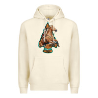 Sandshell arrowhead horse, Premium Hoodie - RanaPortraitStore