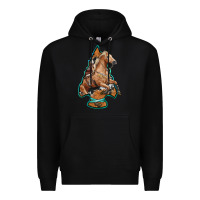 Black arrowhead horse, Premium Hoodie - RanaPortraitStore