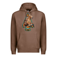 Chestnut arrowhead horse, Premium Hoodie - RanaPortraitStore