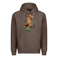 Coffee arrowhead horse, Premium Hoodie - RanaPortraitStore