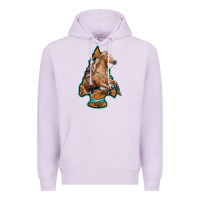 Lilac arrowhead horse, Premium Hoodie - RanaPortraitStore