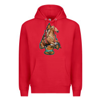 Red arrowhead horse, Premium Hoodie - RanaPortraitStore