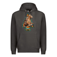 Smoke arrowhead horse, Premium Hoodie - RanaPortraitStore