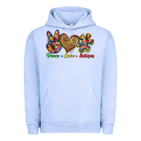 Pigment Grape Ice peace love autism Urban Hoodie - Zillion Design Studio