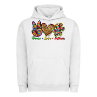 Pigment Lunar Rock peace love autism Urban Hoodie - Zillion Design Studio