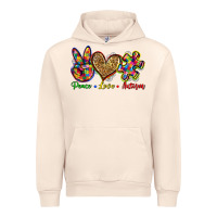 Sandshell peace love autism Urban Hoodie - Zillion Design Studio