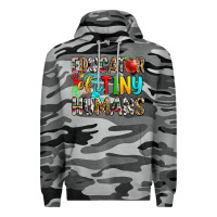 Slate Camo educator of tiny humans Premium Hoodie - Zillion Design Studio