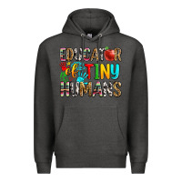 Charcoal Heather educator of tiny humans Premium Hoodie - Zillion Design Studio
