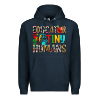 Navy educator of tiny humans Premium Hoodie - Zillion Design Studio