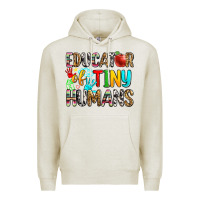 Oatmeal Heather educator of tiny humans Premium Hoodie - Zillion Design Studio