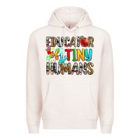 Pale Pink educator of tiny humans Premium Hoodie - Zillion Design Studio