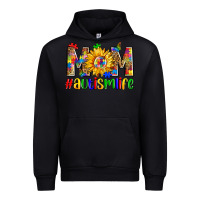 Black mom #autism life Urban Hoodie - Zillion Design Studio