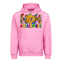 Fuchsia Pink mom #autism life Urban Hoodie - Zillion Design Studio