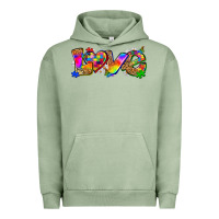 Pigment Oil Green love autism Urban Hoodie - Zillion Design Studio