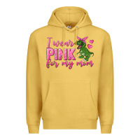 Antique Gold I Wear Pink For My Mom Premium Hoodie - texasbilliewilder