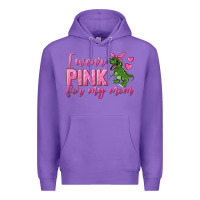 Purple I Wear Pink For My Mom Premium Hoodie - texasbilliewilder