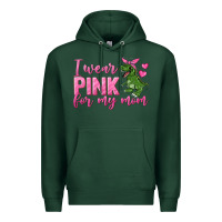Sports Green I Wear Pink For My Mom Premium Hoodie - texasbilliewilder