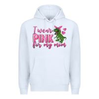White I Wear Pink For My Mom Premium Hoodie - texasbilliewilder