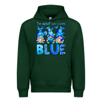Forest Green in april we wear blue autism gnomes Urban Hoodie - Zillion Design Studio