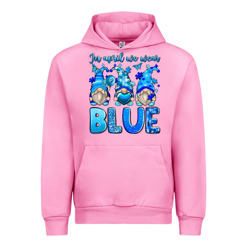 In April We Wear Blue Autism Gnomes Urban Hoodie by Zillion Design Studio | Teevron