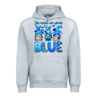 Heather Grey in april we wear blue autism gnomes Urban Hoodie - Zillion Design Studio