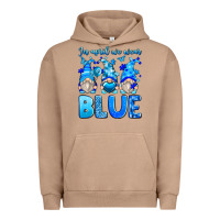 Pigment Burro in april we wear blue autism gnomes Urban Hoodie - Zillion Design Studio