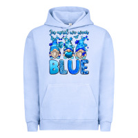 Pigment Grape Ice in april we wear blue autism gnomes Urban Hoodie - Zillion Design Studio