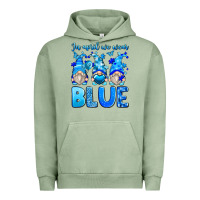 Pigment Oil Green in april we wear blue autism gnomes Urban Hoodie - Zillion Design Studio