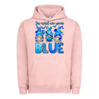Pigment Salmon in april we wear blue autism gnomes Urban Hoodie - Zillion Design Studio