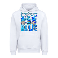 White in april we wear blue autism gnomes Urban Hoodie - Zillion Design Studio