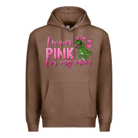 Chestnut I Wear Pink For My Mom Premium Hoodie - texasbilliewilder