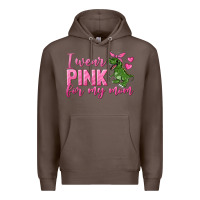Coffee I Wear Pink For My Mom Premium Hoodie - texasbilliewilder