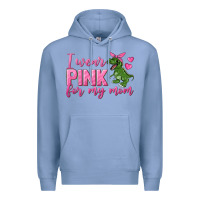 Colony Blue I Wear Pink For My Mom Premium Hoodie - texasbilliewilder