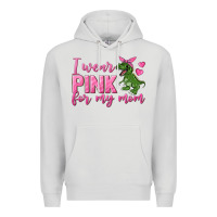 Dove Grey I Wear Pink For My Mom Premium Hoodie - texasbilliewilder