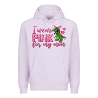Lilac I Wear Pink For My Mom Premium Hoodie - texasbilliewilder