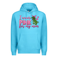 Ocean Blue I Wear Pink For My Mom Premium Hoodie - texasbilliewilder