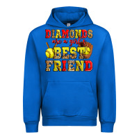 Cobalt diamonds are a girl's best friend softball Urban Hoodie - Zillion Design Studio