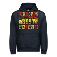 Navy diamonds are a girl's best friend softball Urban Hoodie - Zillion Design Studio