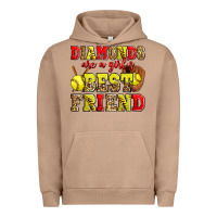 Pigment Burro diamonds are a girl's best friend softball Urban Hoodie - Zillion Design Studio