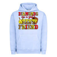 Pigment Grape Ice diamonds are a girl's best friend softball Urban Hoodie - Zillion Design Studio