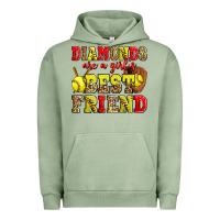 Pigment Oil Green diamonds are a girl's best friend softball Urban Hoodie - Zillion Design Studio