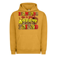 Pigment Peanut Butter diamonds are a girl's best friend softball Urban Hoodie - Zillion Design Studio