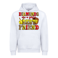White diamonds are a girl's best friend softball Urban Hoodie - Zillion Design Studio