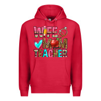 Cardinal wife mom teacher Premium Hoodie - Zillion Design Studio