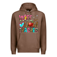 Chestnut wife mom teacher Premium Hoodie - Zillion Design Studio
