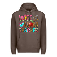 Coffee wife mom teacher Premium Hoodie - Zillion Design Studio