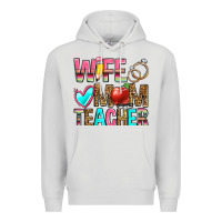 Dove Grey wife mom teacher Premium Hoodie - Zillion Design Studio