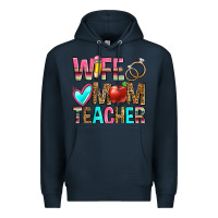 Navy wife mom teacher Premium Hoodie - Zillion Design Studio