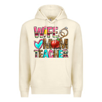 Sandshell wife mom teacher Premium Hoodie - Zillion Design Studio